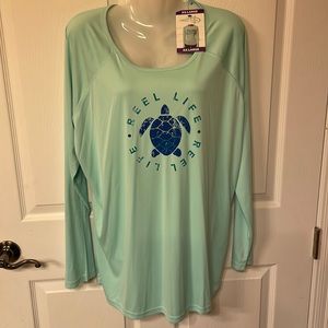 NWT reel life sun ray protection long sleeve top